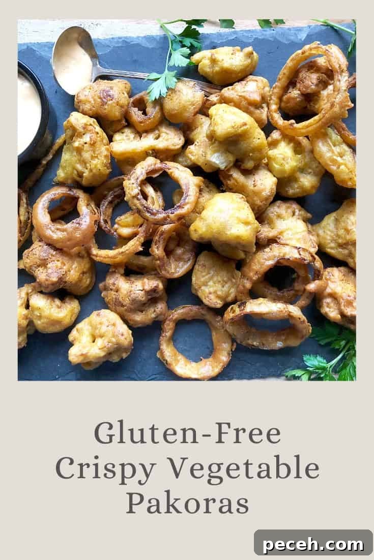 gluten-free crispy vegetable pakoras