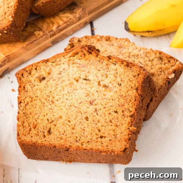 two slices of banana bread