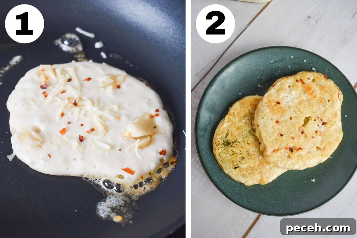 How to Make and Maintain a Sourdough Starter at Home 11 two images showing how to fry sourdough discard.