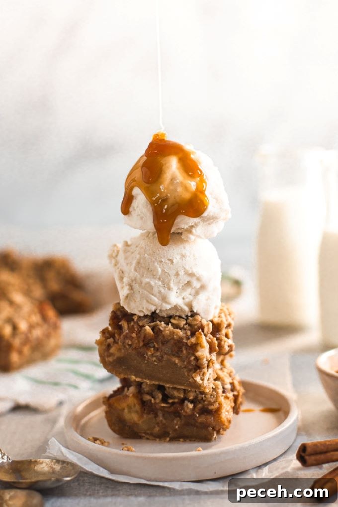 Apple Crisp Blondie Bars Recipe with Cinnamon Oat Topping 5 Browning butter