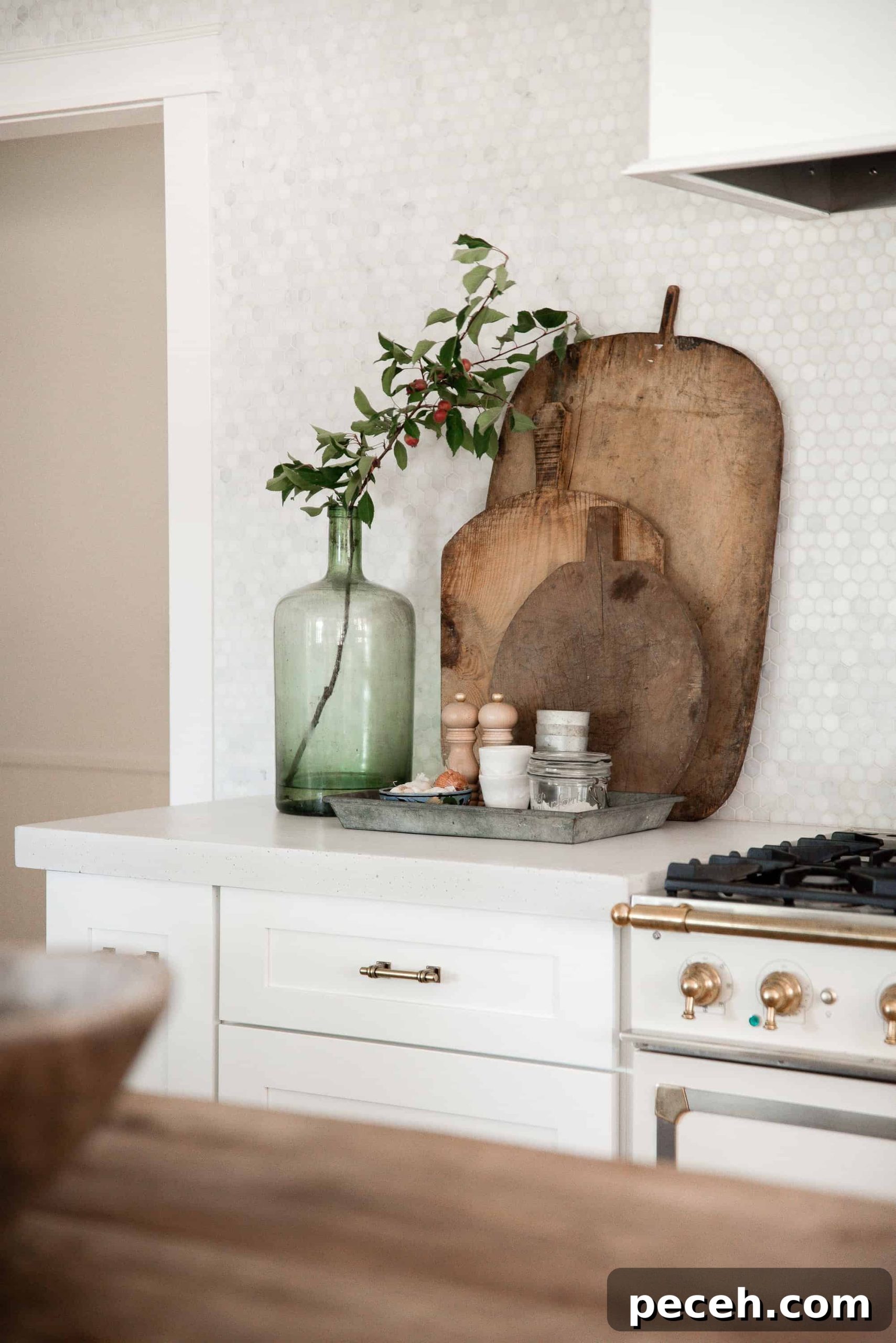 Cozy Fall Kitchen Decorating Ideas 19 Branches in a vase for fall