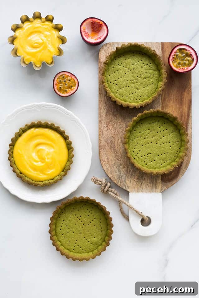 Matcha Tarts with Tangy Passion Fruit Curd 4 img 6747 3