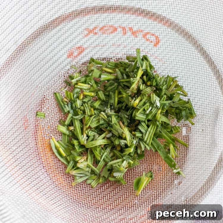 Honey Lavender Syrup Recipe for Lattes, Cocktails & Desserts 6 mesh strainer