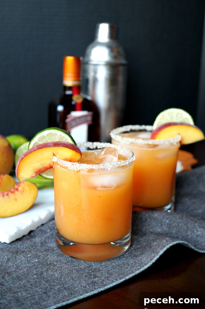 Peach Lime Margarita Recipe: Homemade Frozen Cocktail Guide 2 homemade peach lime margaritas