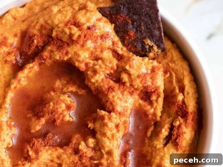 Roasted red pepper hummus