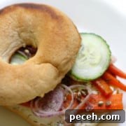 Gluten-free bagel with carrot lox