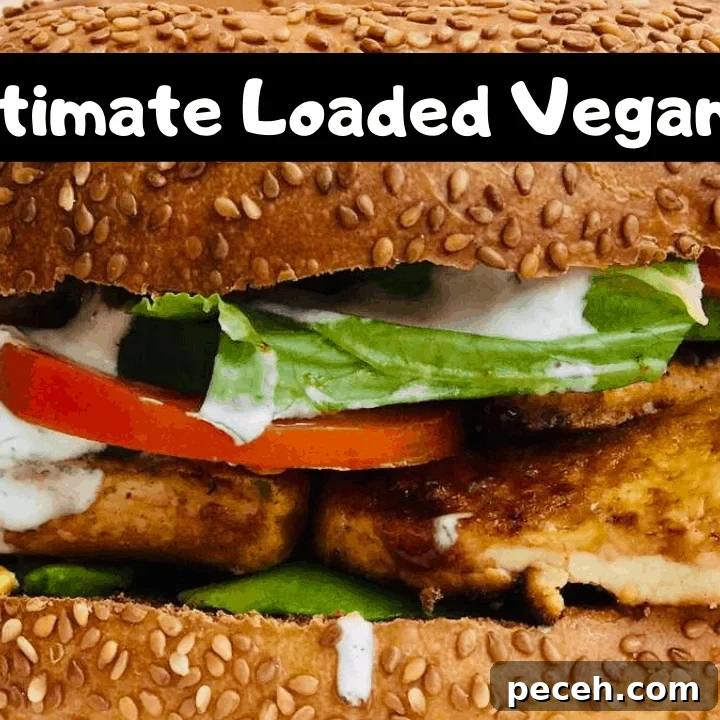 BBQ tofu bagel
