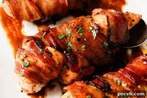 Juicy Bacon-Wrapped Chicken Breast Recipe for Dinner 15 bacon wrapped chicken breast