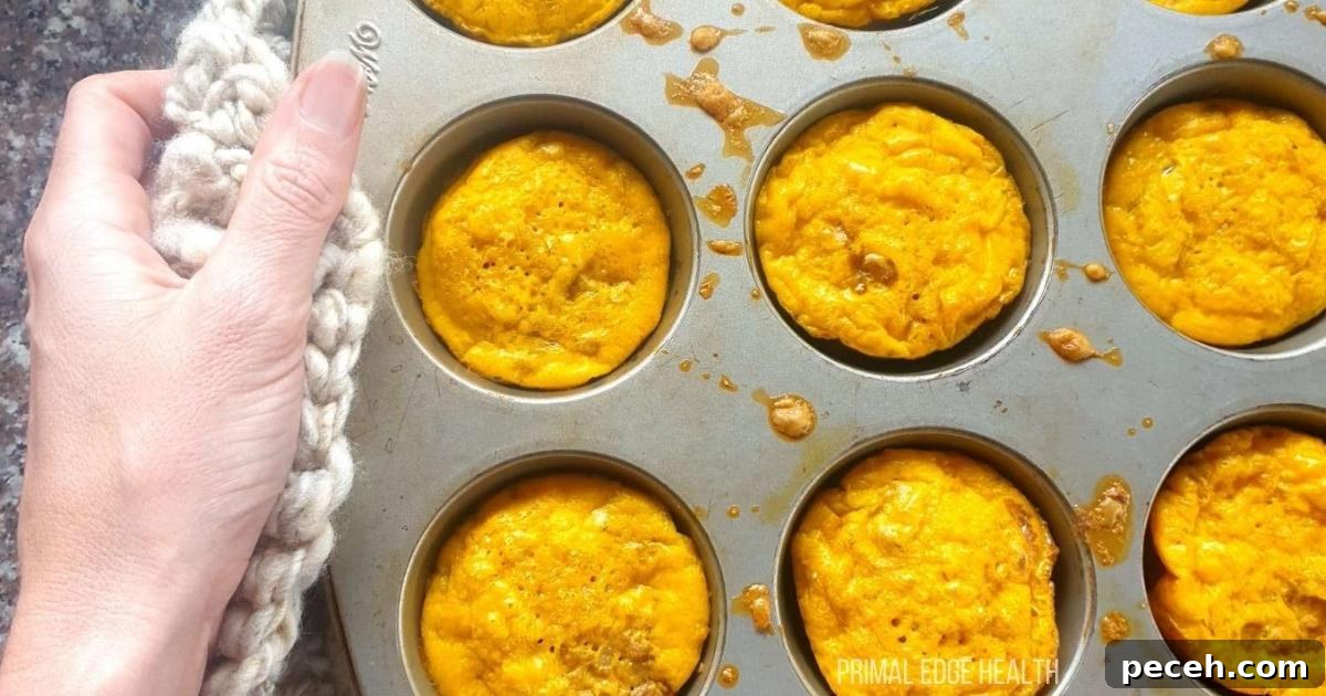 Easy Keto Egg Muffins on cooling rack.