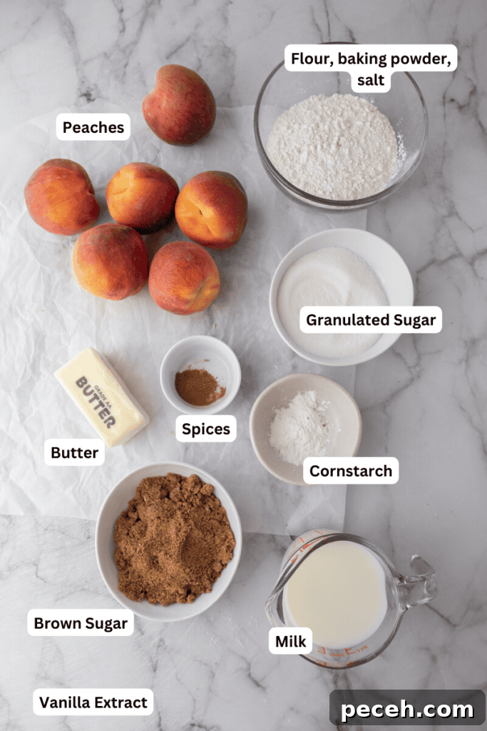 Classic Old-Fashioned Peach Cobbler Recipe You’ll Love 3 old fashioned peach cobbler recipe ingredients