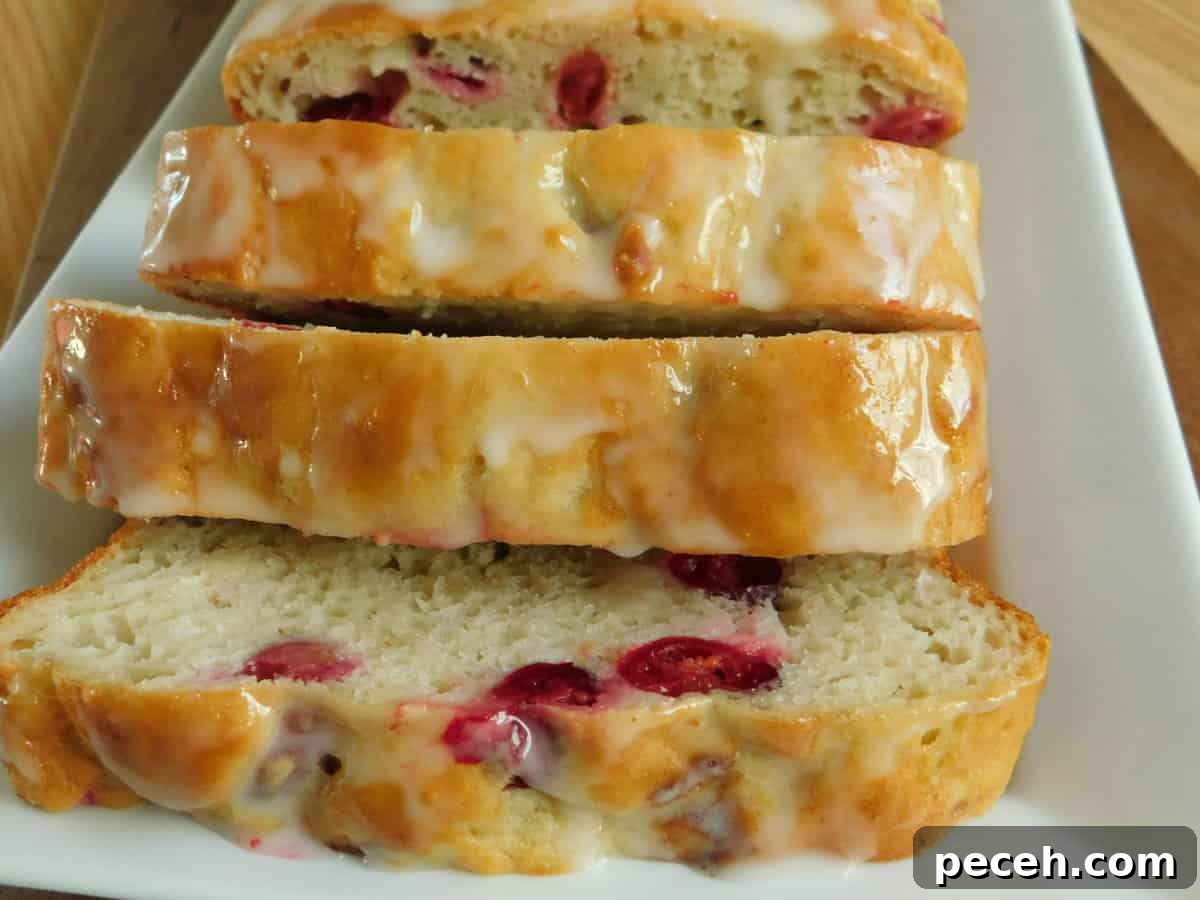 Lemon cranberry loaf
