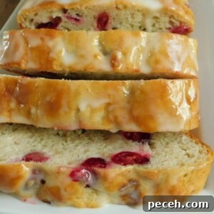 Lemon cranberry loaf small