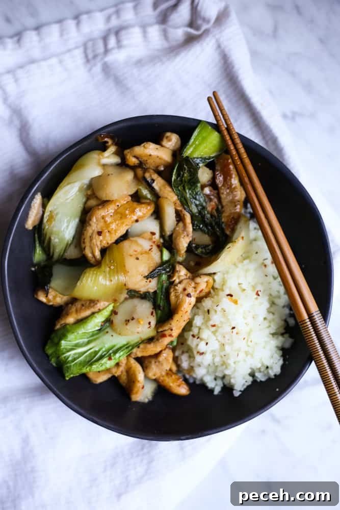 Stir-Fried Chicken and Baby Bok Choy