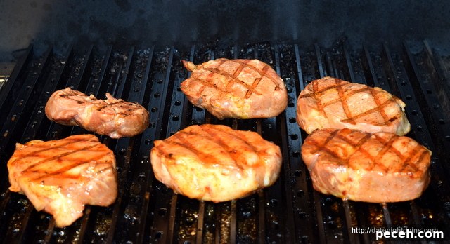 Strawberry Habanero Glazed Loin Chops - Finished