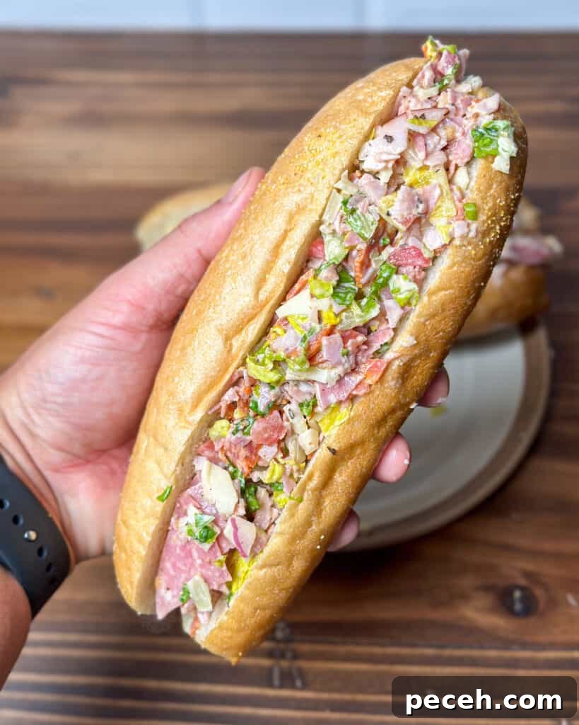 Chopped Italian sandwich