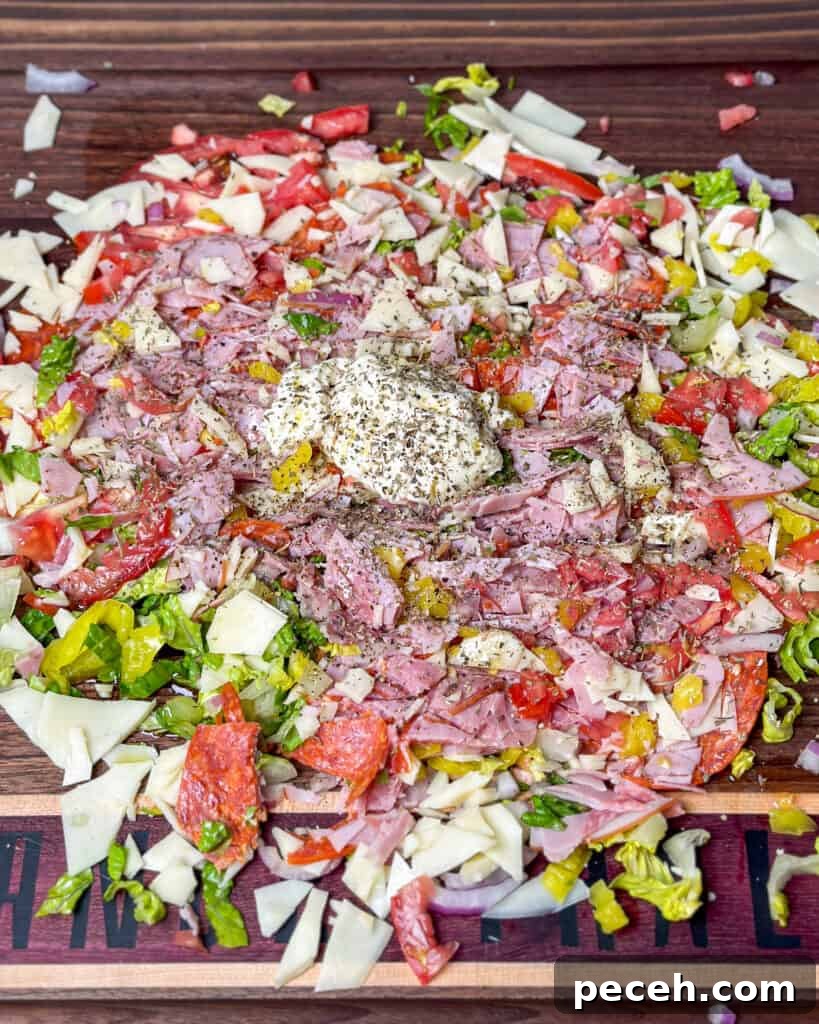 Seasoned chopped mixture