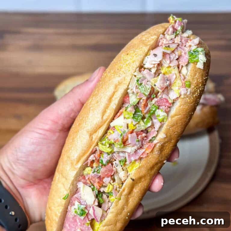Chopped Italian sandwich main image