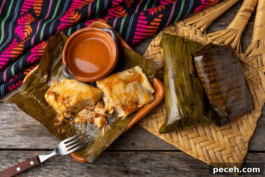 Tamales made in banana leaves instead of corn husks, © by carlosrojas20 via 123rf.com