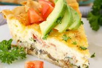 Savory Bacon and Mushroom Quiche Recipe