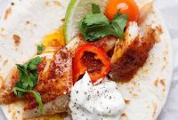 Baked Chile-Lime Fish Tacos with Tangy Cilantro Slaw