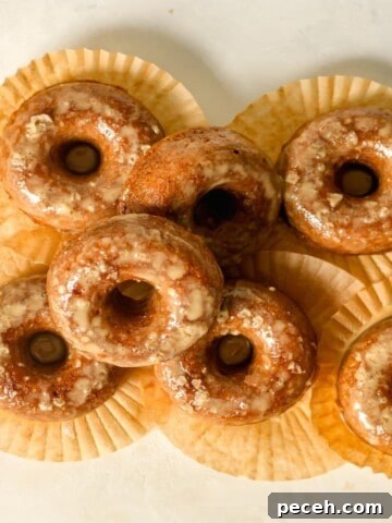 Donuts on muffin liners.