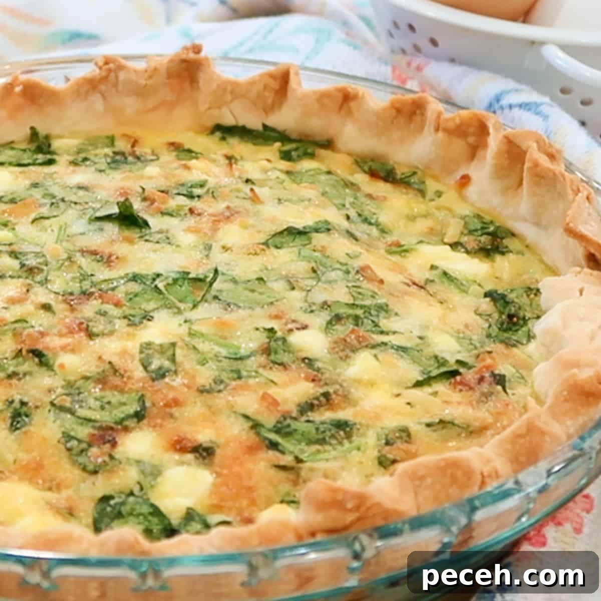 Savory Bacon and Mushroom Quiche Recipe 7 spinach and feta quiche recipe