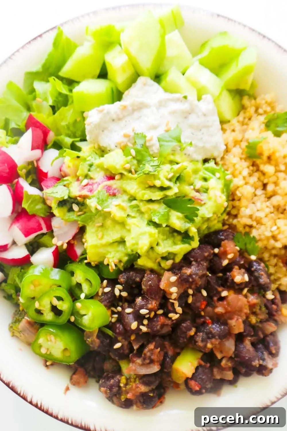 Black Bean Quinoa Bowls for Vegan Meal Prep 7 black bean quinoa bowls