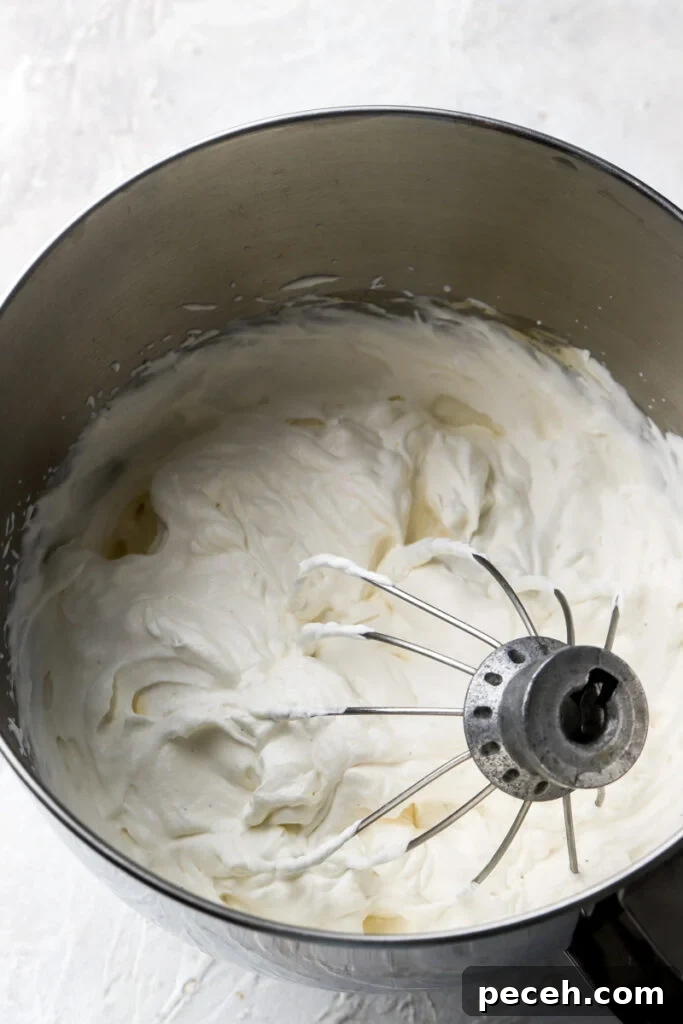 Light and Fluffy Banana Pudding Cake Recipe 8 cream whipped to stiff peaks