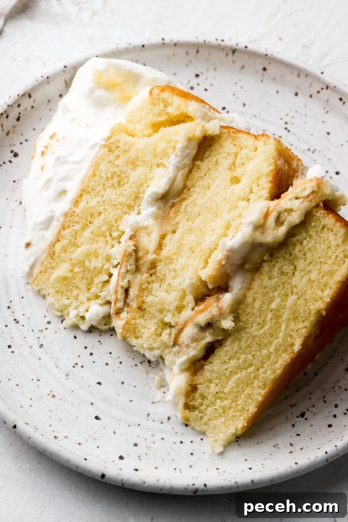 Light and Fluffy Banana Pudding Cake Recipe 3 slice of banana pudding cake on a plate