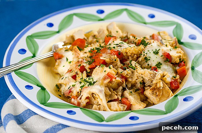 Gluten-Free Oven-Baked Chicken Risotto 5 Gluten Free Oven Baked Chicken Risotto; 2015 Jane Bonacci, The Heritage Cook