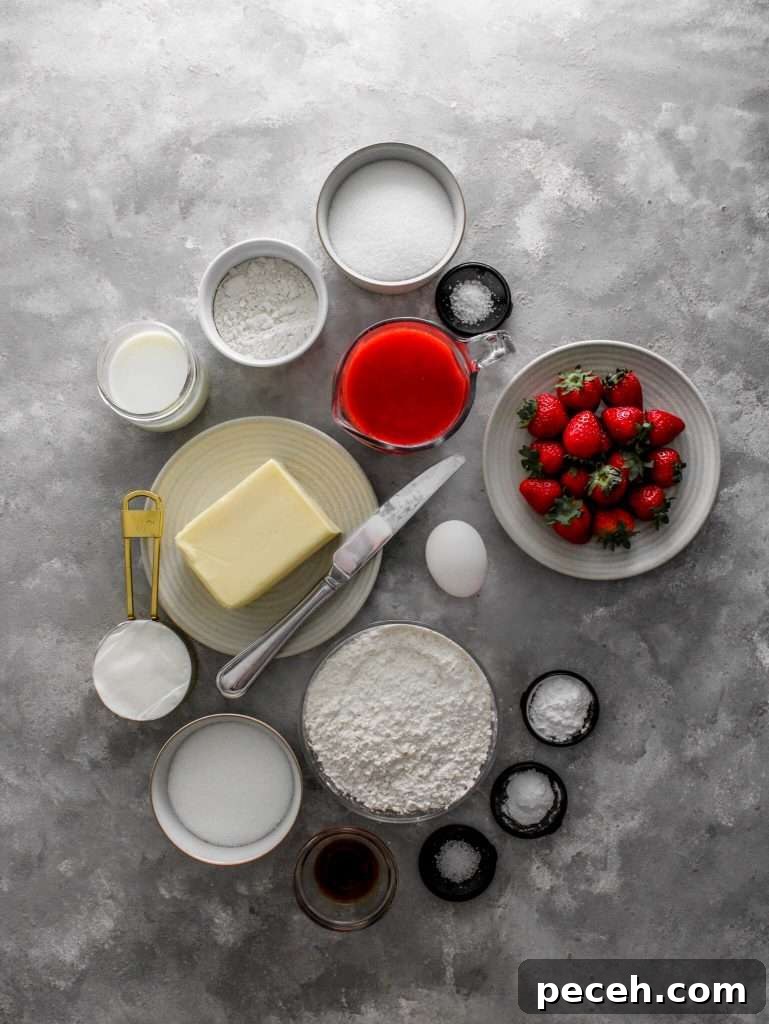 Fluffy Strawberry Cupcakes with Fresh Strawberry Frosting 4 strawberry cupcakes ingredients in bowl
