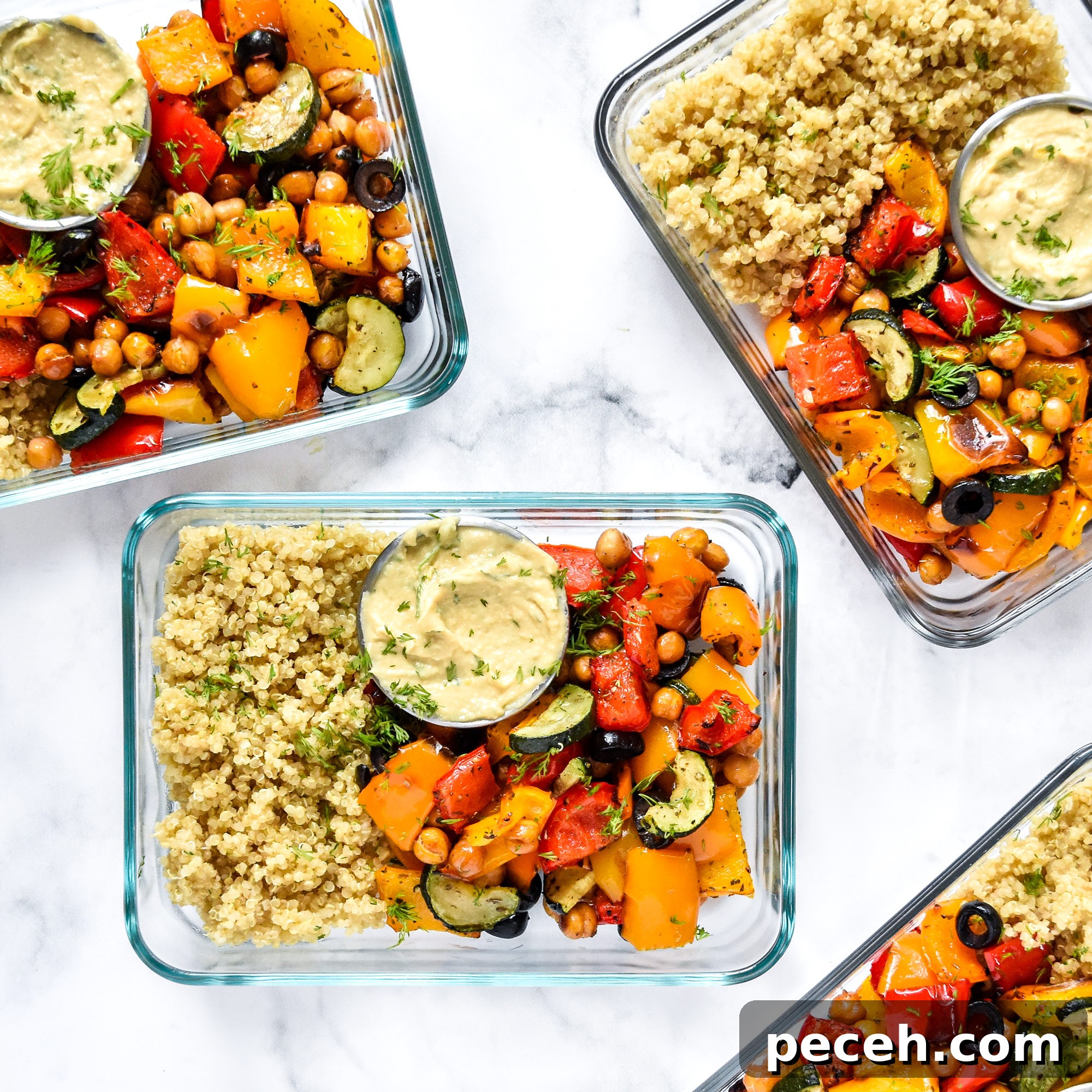 Crispy Roasted Chickpea Caesar Salad 10 Mediterranean Inspired Grain Bowl Meal Prep