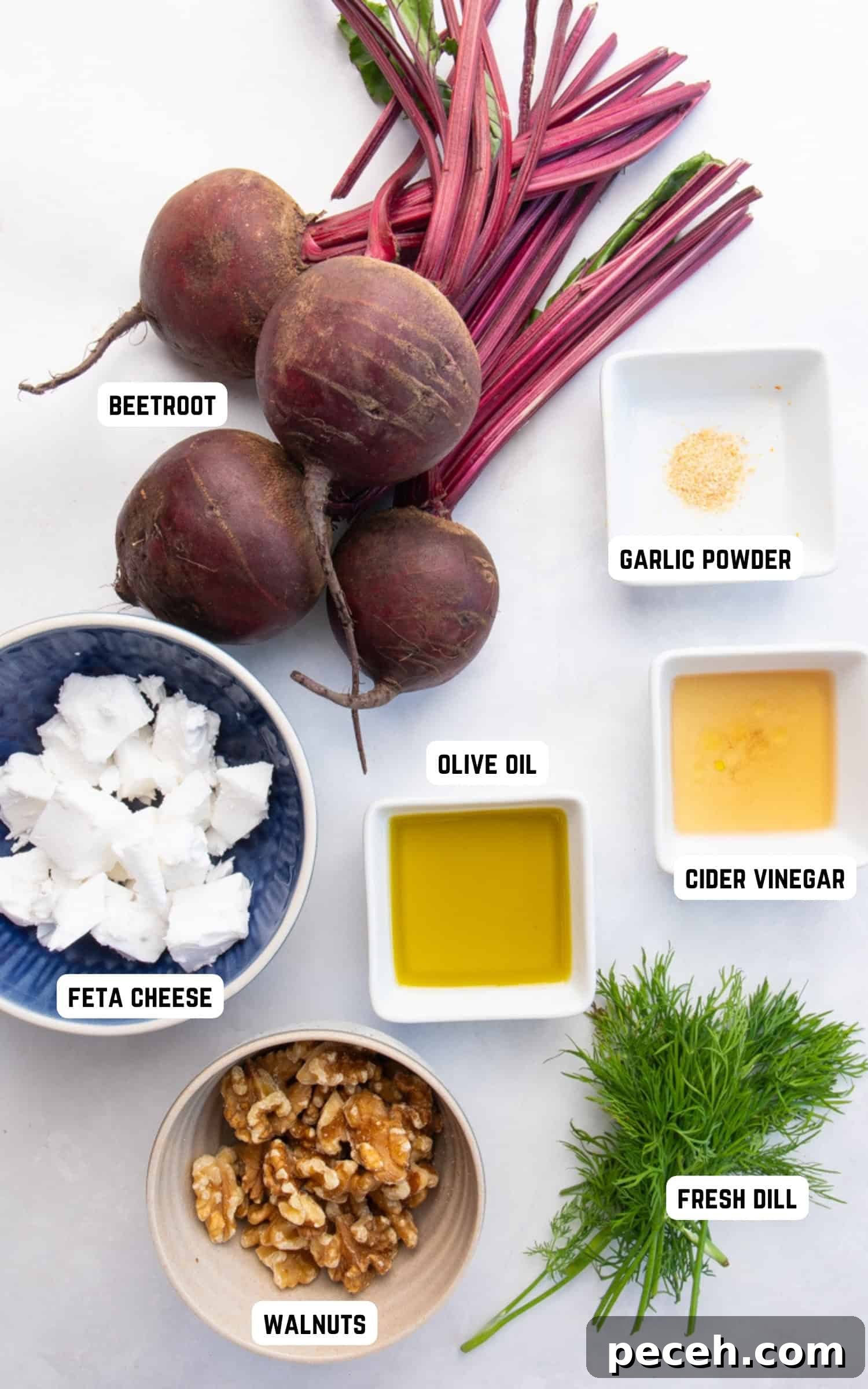 Vibrant Beetroot Salad with Citrus Vinaigrette 3 Ingredients to make Beetroot Salad.