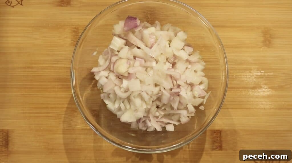 Creamy Garlic Chicken Pasta in the Instant Pot 4 diced shallots