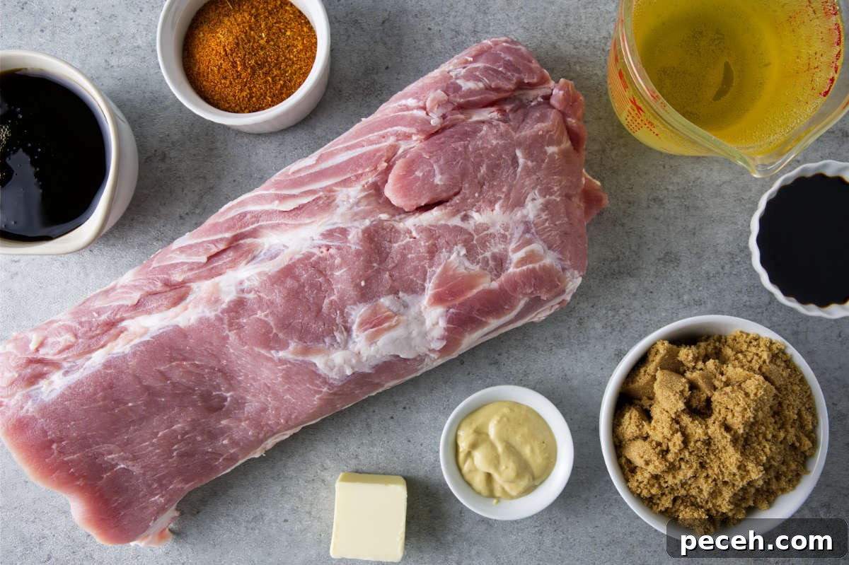 Smoked Pork Loin Recipe for Tender, Flavorful Meat 4 ingredients for smoked pork loin and glaze
