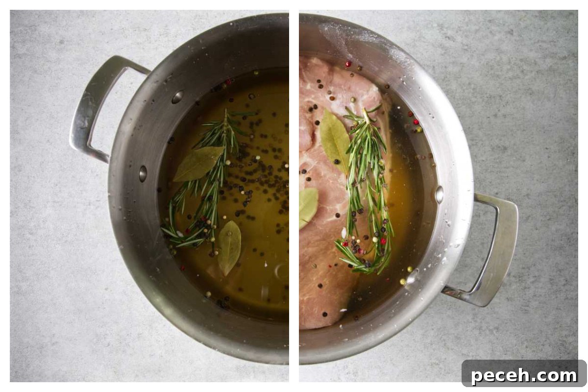 Smoked Pork Loin Recipe for Tender, Flavorful Meat 6 the brine for the smoked pork loin