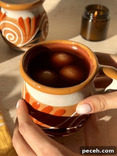 Ponche Navideño in a mug